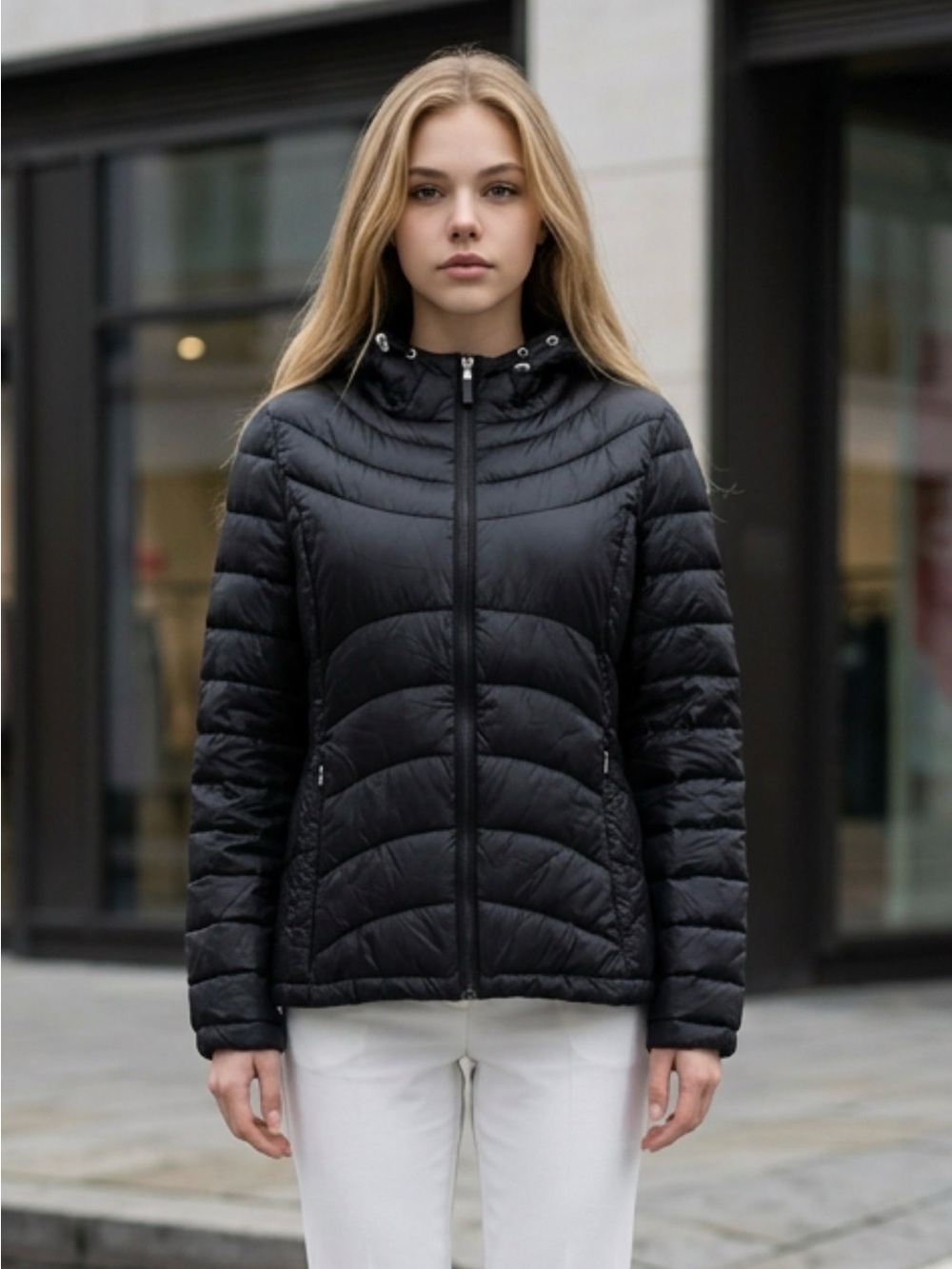 Andrew Marc Women's Black Puffer Jacket